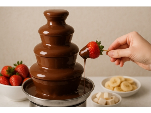 Användning Chokladfontän