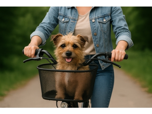 Användning Cykelkorg hund