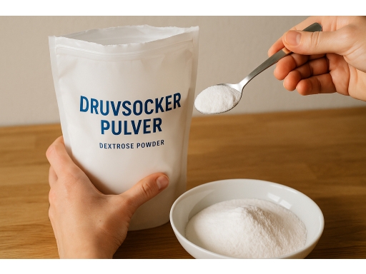 Användning Druvsocker pulver