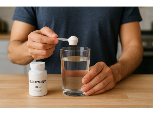 Användning Glukomannan