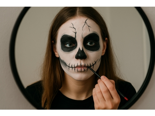 Användning Halloween smink