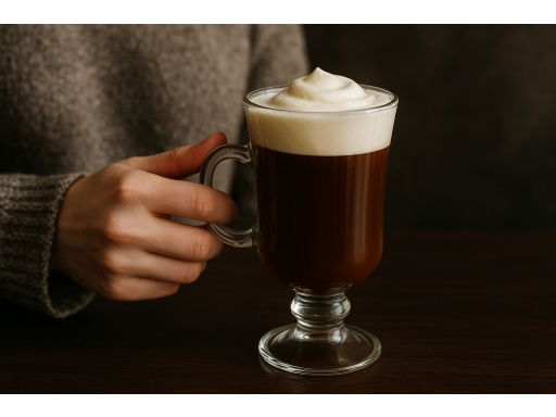 Användning Irish coffee glas