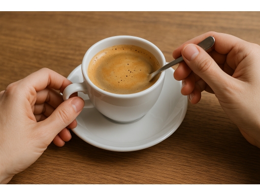 Användning Kaffekopp med fat