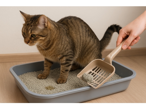 Användning Kattsand