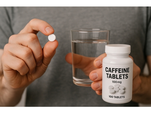 Användning Koffeintabletter