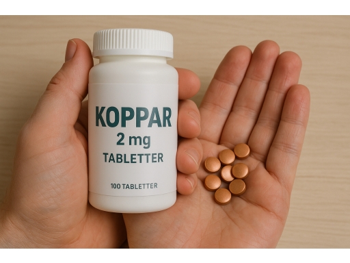 Användning Koppartabletter