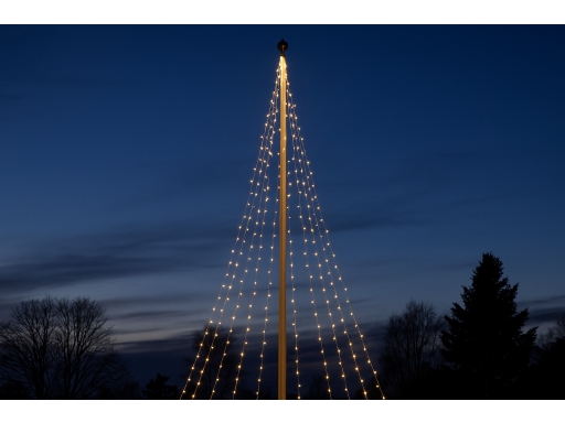 Användning Ljusslinga Flaggstång