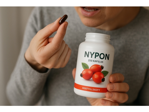 Användning Nyponkapslar