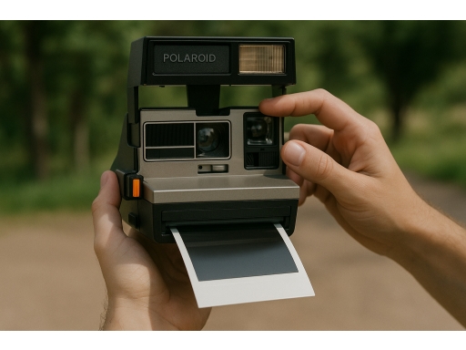Användning Polaroidkamera