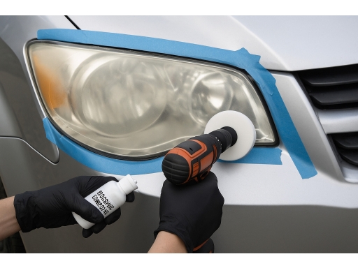 Användning Poleringssats strålkastare