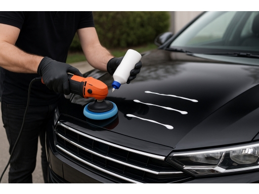 Användning Polermedel bil