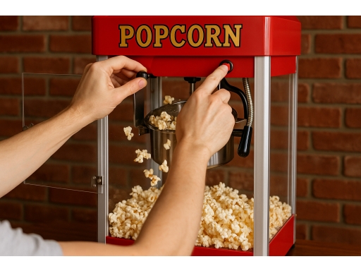 Användning Popcornmaskin