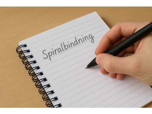 Användning Spiralbindning