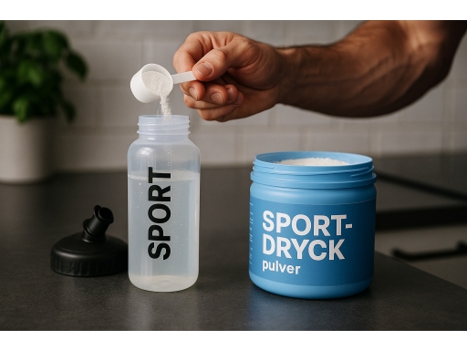 Användning Sportdryck pulver