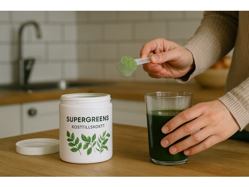 Användning Supergreens Kosttillskott