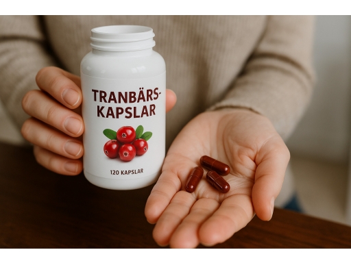 Användning Tranbärskapslar