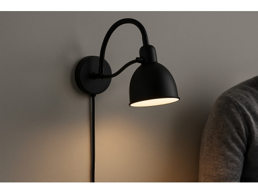 Användning vägglampa svart