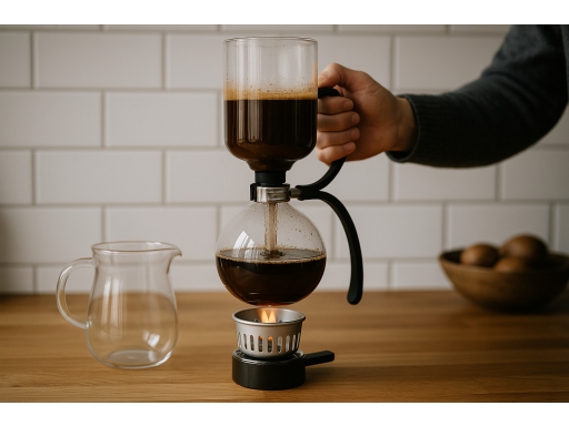 Användning Vakuumkaffebryggare