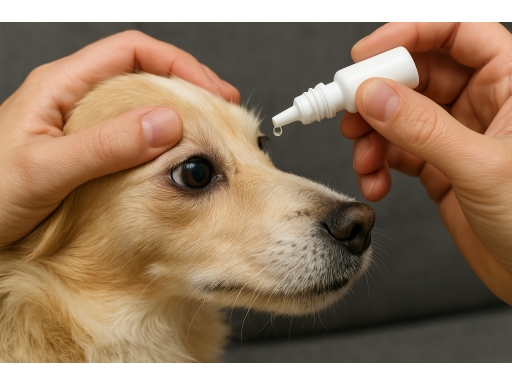 Användning Ögondroppar hund