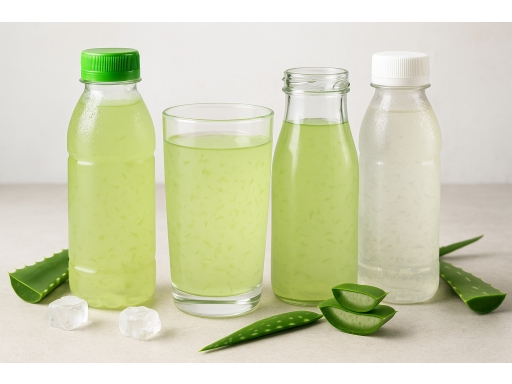 Olika sorters Aloe vera juice