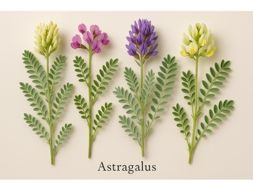 Olika sorters Astragalus