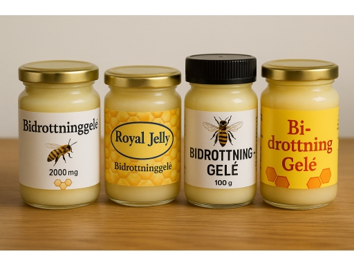 Olika sorters Bidrottninggele