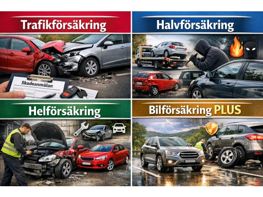 Olika sorters Bilförsäkring
