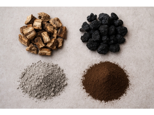 Olika sorters Björkaska
