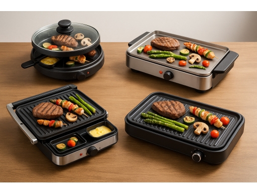 Olika sorters Bordsgrill inomhus