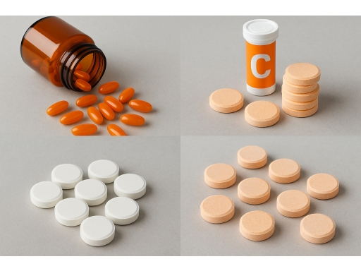 Olika sorters C Vitamin Tabletter