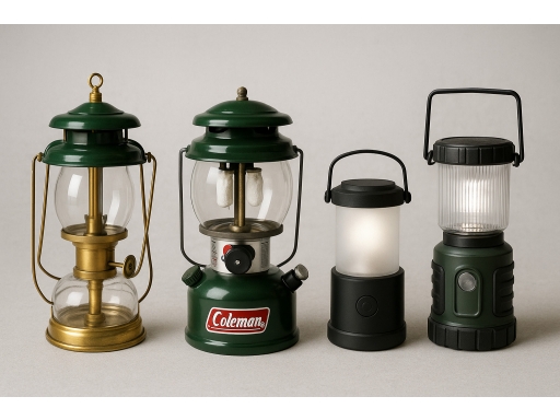 Olika sorters Campinglykta
