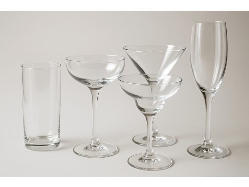 Olika sorters Cocktailglas