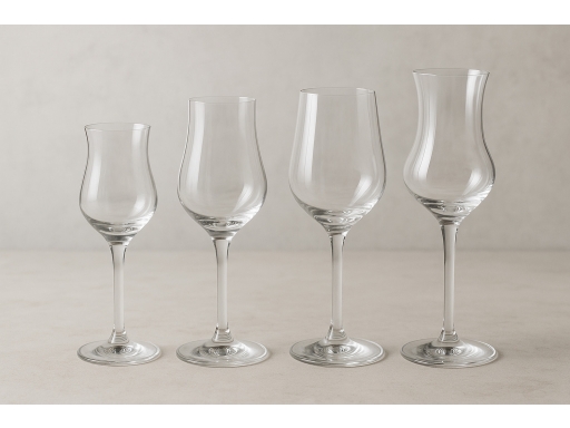 Olika sorters Dessertvinsglas