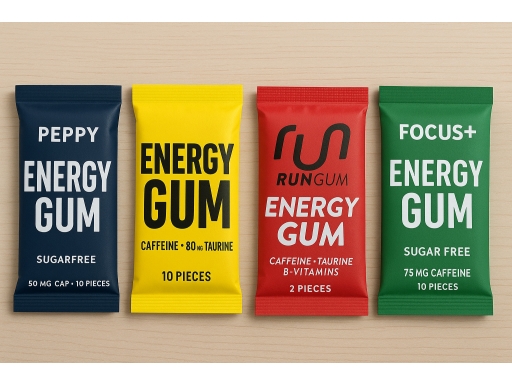 Olika sorters Energituggummi