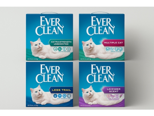 Olika sorters Ever clean kattsand