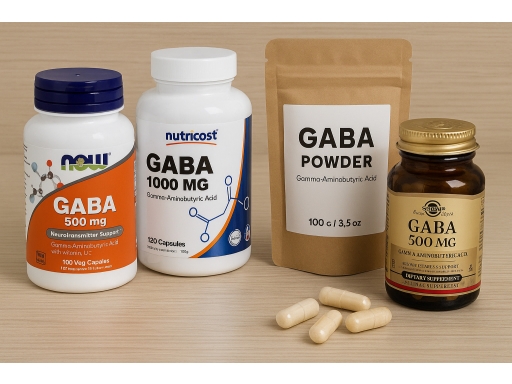 Olika sorters GABA-tillskott