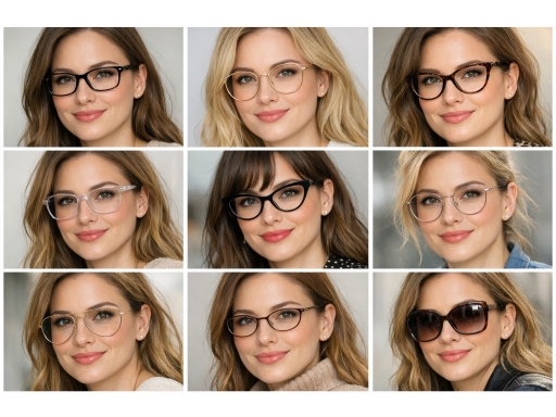 Olika sorters Glasögon Dam