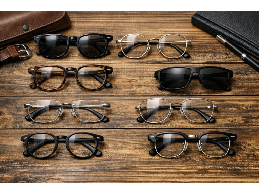 Olika sorters Glasögon Herr