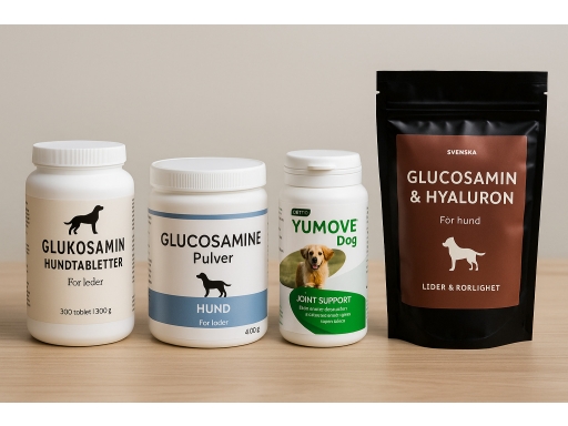 Olika sorters Glukosamin för hund