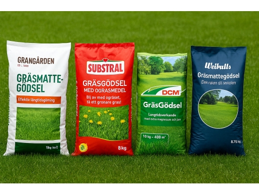 Olika sorters Gräsgödsel