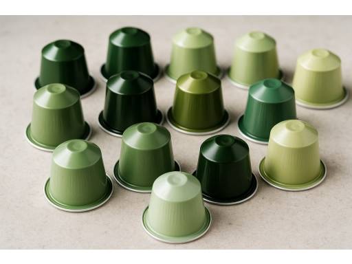 Olika sorters Grönt kaffe kapslar 