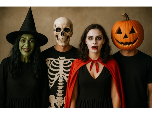 Olika sorters Halloween kostym