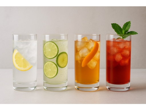 Olika sorters Highball glas