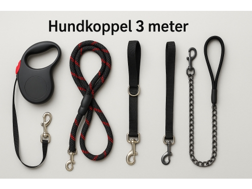 Olika sorters Hundkoppel 3 meter