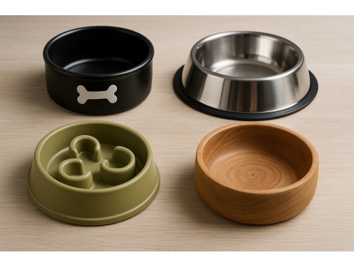 Olika sorters Hundmatskål