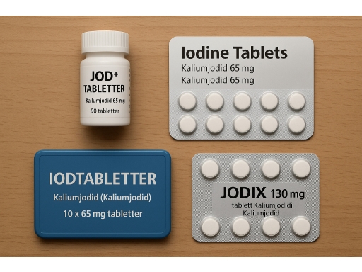 Olika sorters Jodtabletter