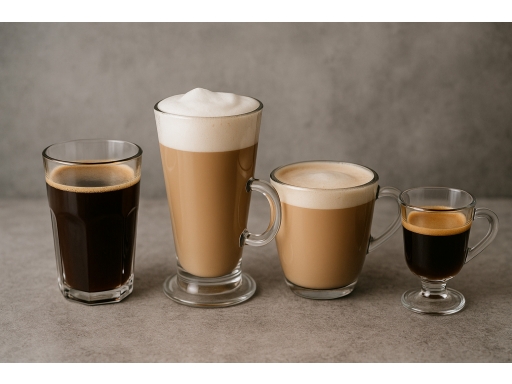 Olika sorters Kaffeglas