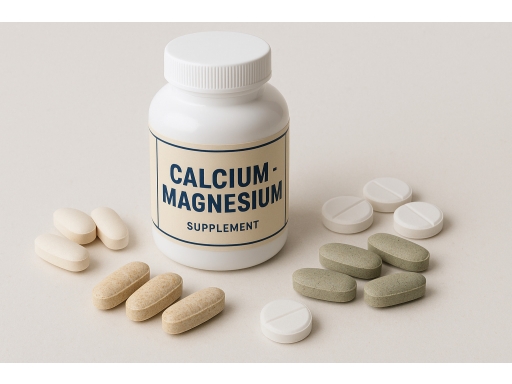 Olika sorters Kalcium magnesium tabletter