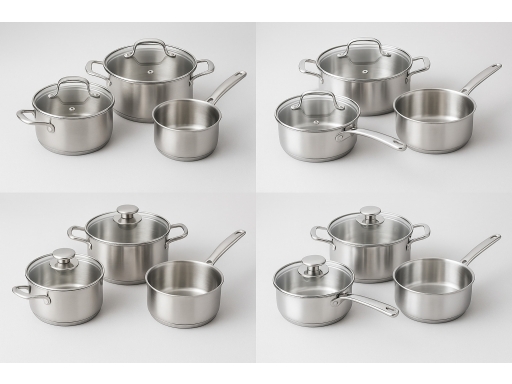 Olika sorters Kastrullset 3 delar