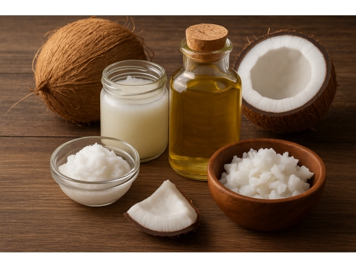 Olika sorters Kokosnötsolja